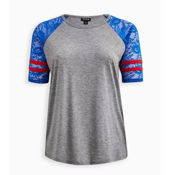 Torrid Varsity Raglan Tee - Picture 5 of 8